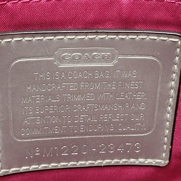 Coach Poppy Metallic Hallie Tote #M1220-23473 - Picture 13 of 16